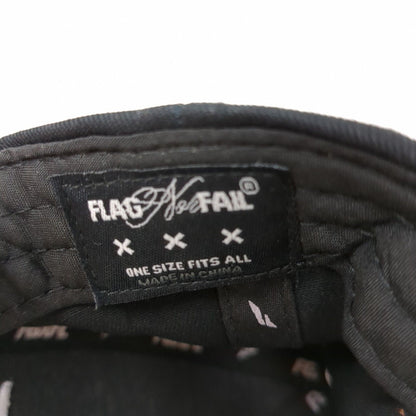 Flag Nor Fail Snapback Hat Black One Size Adjustable Embroidered 6 Panel