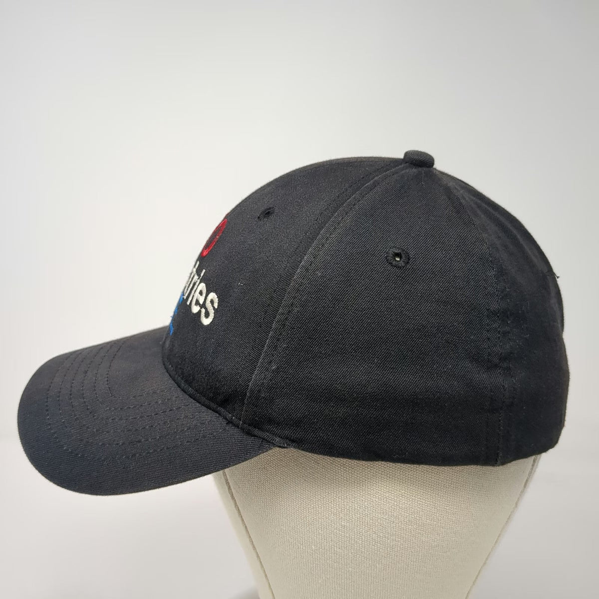 KC Caps Baseball Cap Black M J.E. Industries 20 Percent Stretch Fit Hat Gray