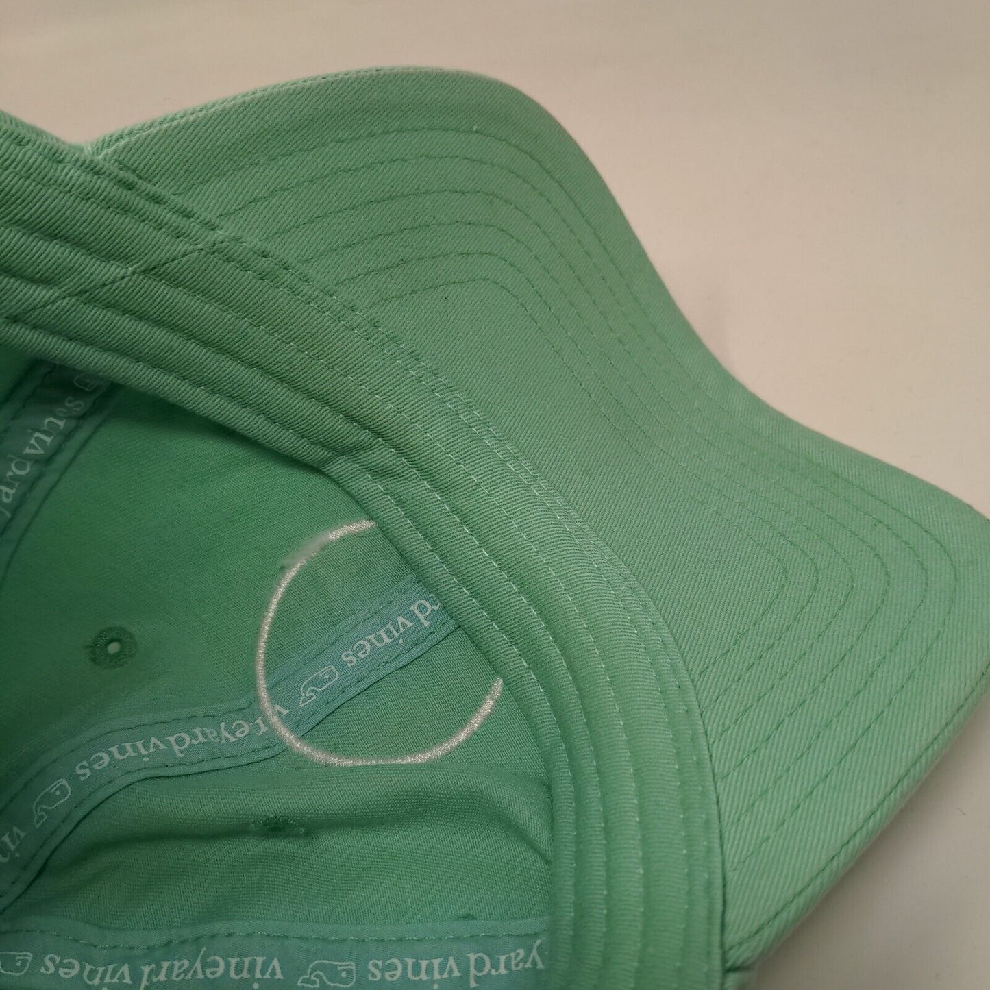Vineyard Vines Slideback Hat Bluish-Green Adjustable Embroidered 6 Panel