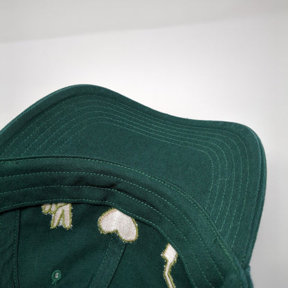 Peace Sign Heart Slideback Hat Green M/L Solid Adjustable Richardson