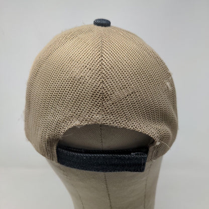 Panera Bread Men's Strapback Mesh Back Hat Blue Tan Employee Uniform Cap