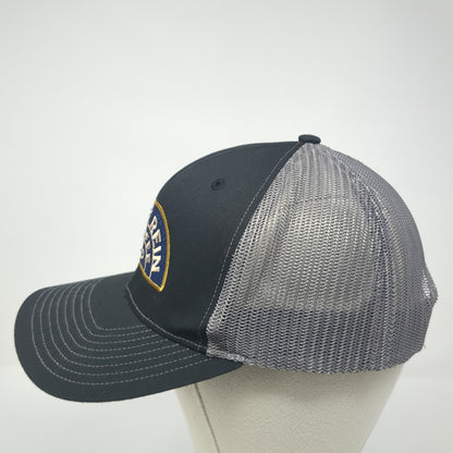Free Rein Coffee Co Snapback Trucker Hat Black One Size Mesh Back