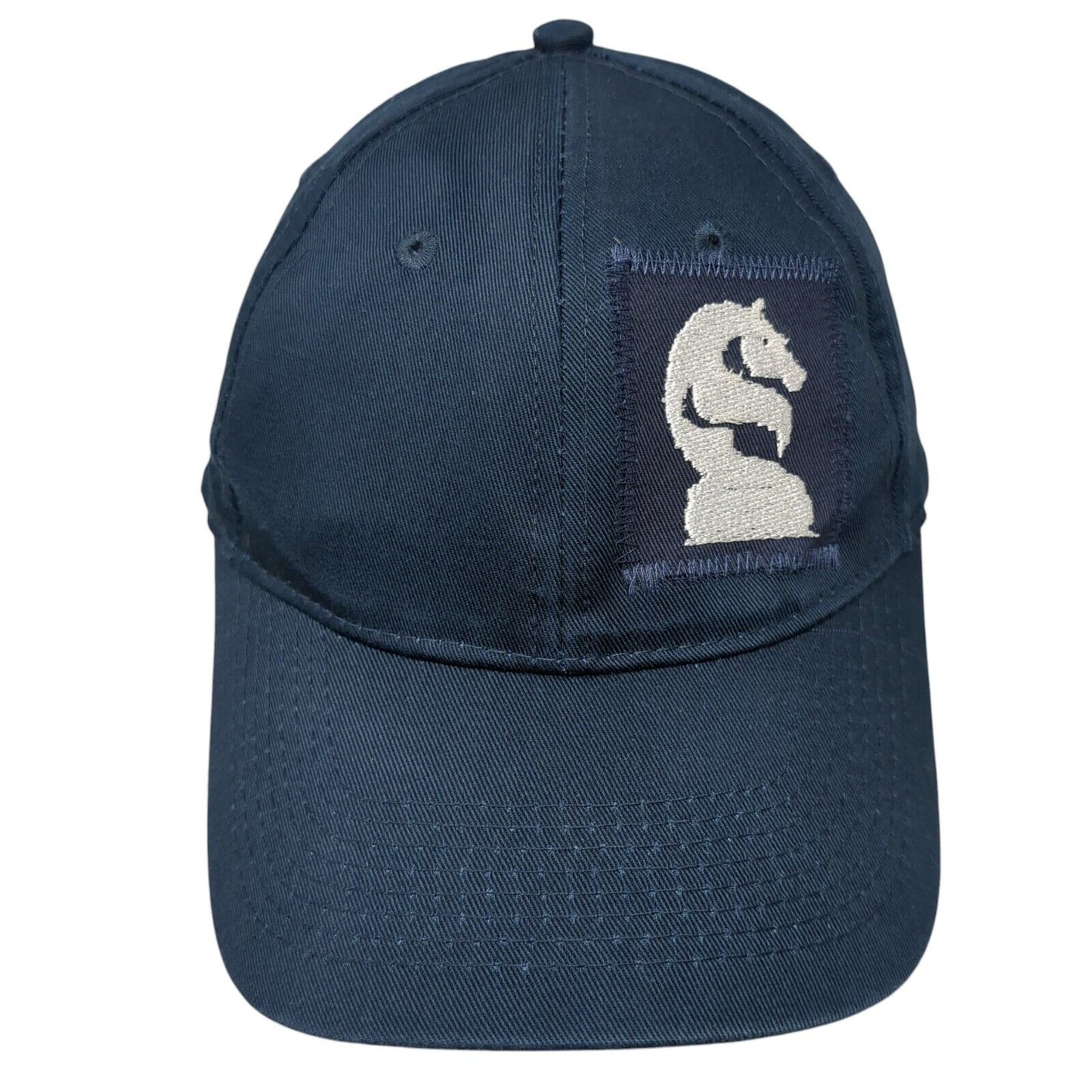 Knight Logo Patch Strapback Hat Blue One Size Port & Company Outdoor