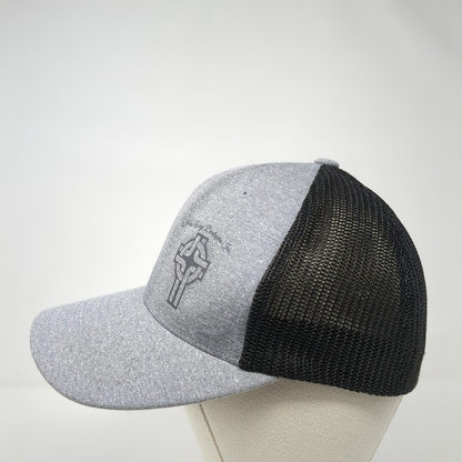 His Way Developers Inc Fitted Mesh Back Trucker Hat Gray One Size Flexfit
