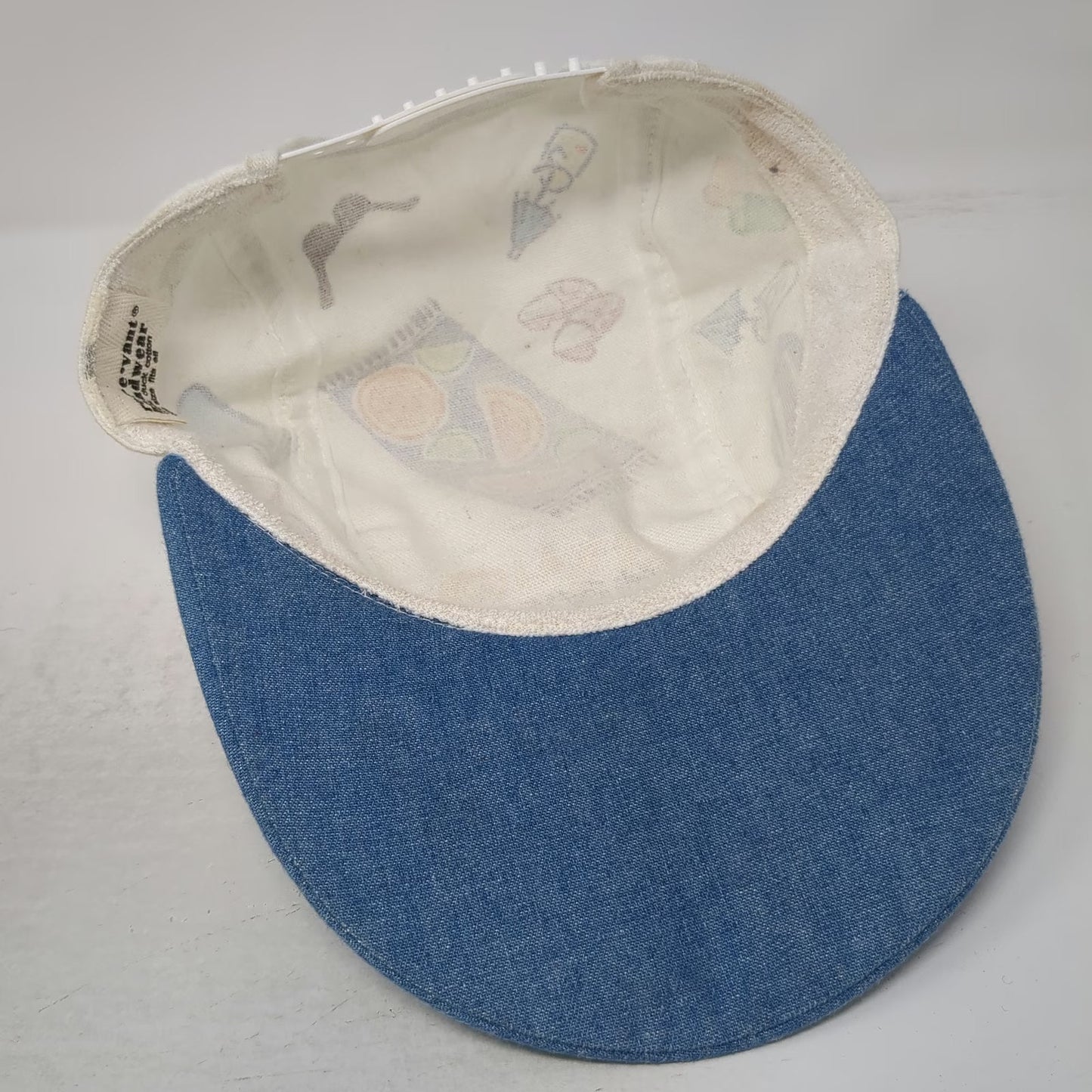 Relevant Headwear Snapback White One Size Summer Sun Graphic Denim Brim USA Hat