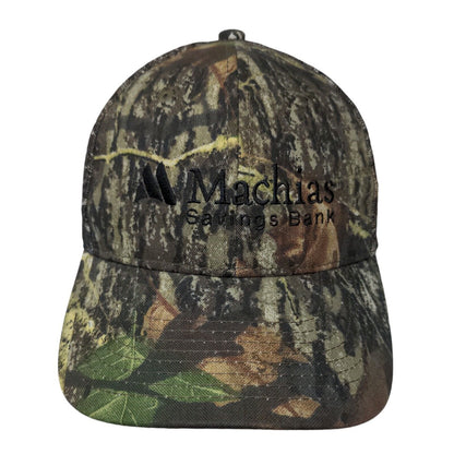 Machias Savings Bank Snapback Mesh Back Trucker Hat Camo One Size