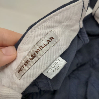 Peter Millar Slideback Hat Blue One Size Embroidered Adjustable Vent Holes