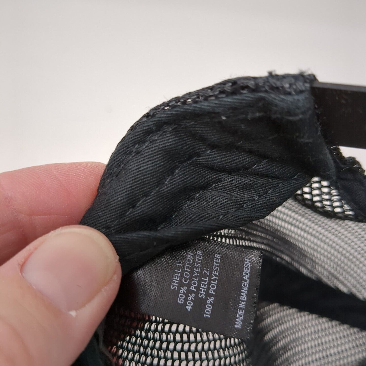 RH Snapback Trucker Hat Black Small Adjustable Mesh Back 6 Panel Richardson