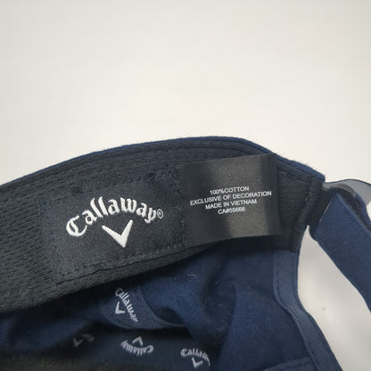 Callaway Slideback Baseball Cap Blue One Size Adjustable Embroidered 6 Panel