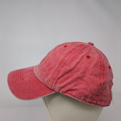 Divided by H&M Slideback Hat Red One Size Adjustable Vented Holes 6 Panel Blank