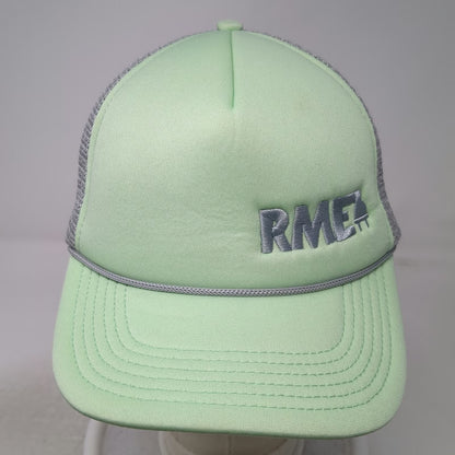 Pacific Headwear Trucker Hat Green One Size Mesh Back RME Logo Rope Snapback