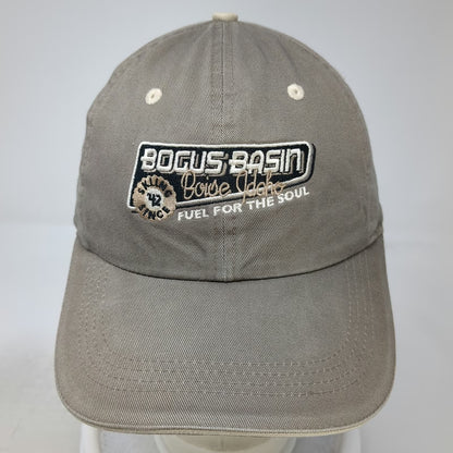 Ahead Baseball Cap Brown OSFM Bogus Basin Boise Idaho Skiing Fuel For Soul Hat