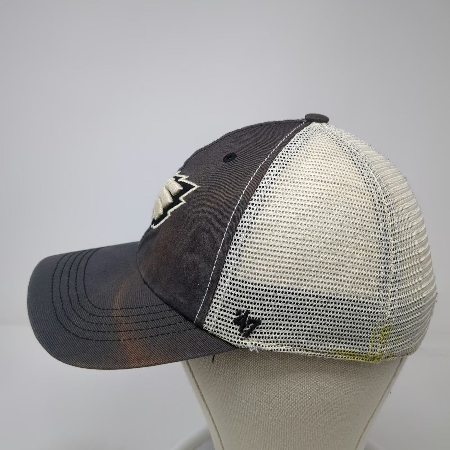 Philadelphia Eagles NFL '47 Cap Gray L Mesh Back Stretch Fit Embroidered Hat