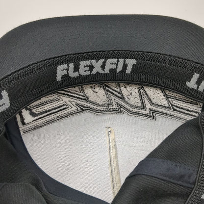 FMF Racing Baseball Cap Black XL Tonal Logo Structured Flexfit Curved Brim Hat