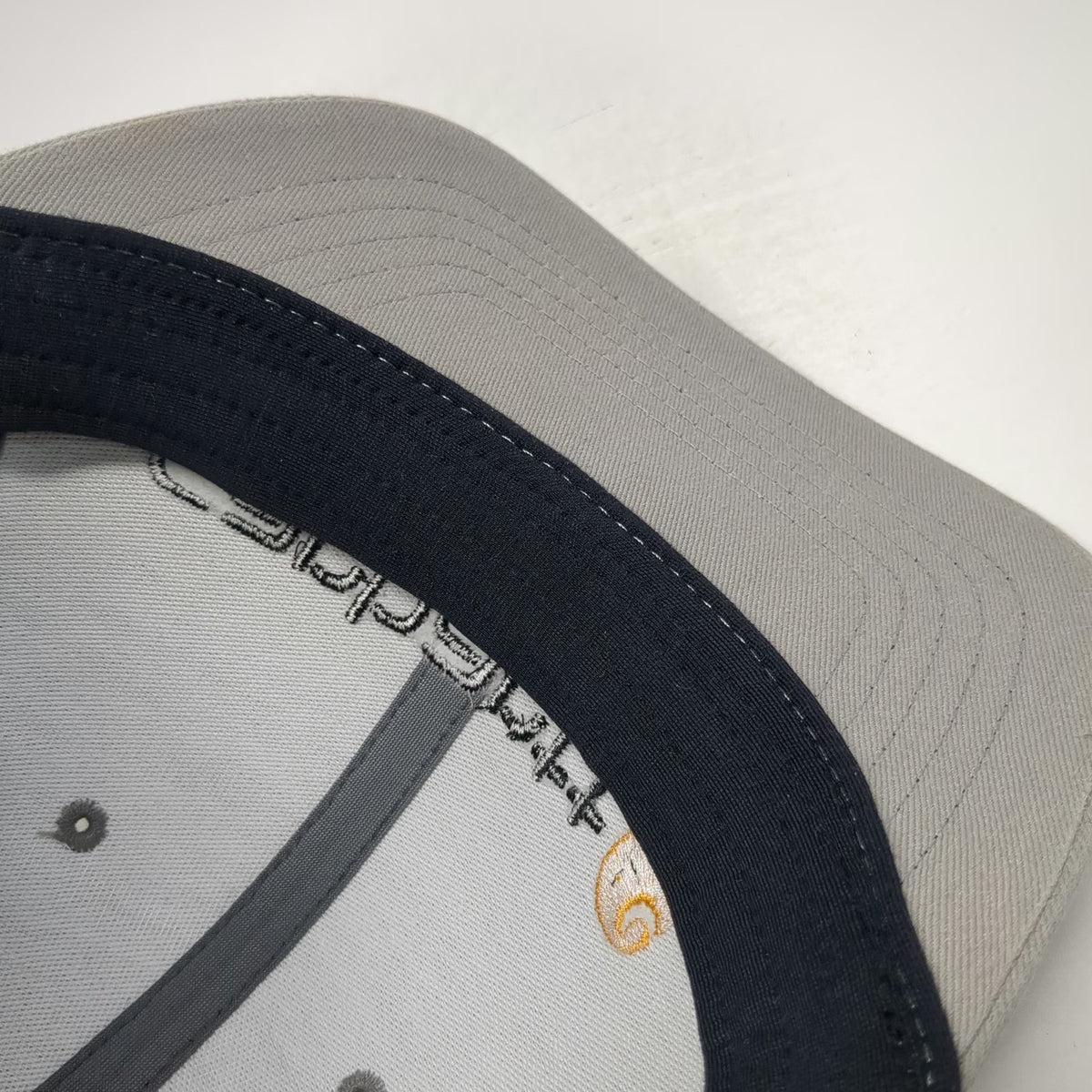 Carhartt Baseball Cap Gray One Size Fitted Mesh Back Embroidered Logo Work Hat