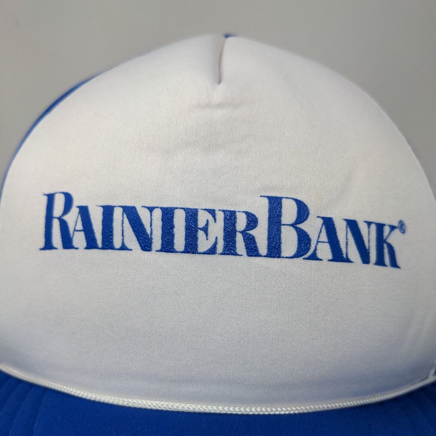 Rainier Snapback Hat Blue OSFA Colorblock Crown Cap Adjustable 5 Panel