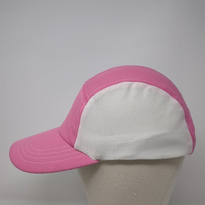 Headsweats 5 Panel Cap Pink One Size Adjustable Lightweight Embroidered