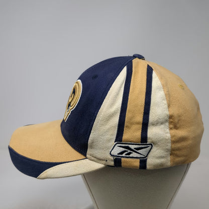 St Louis Rams NFL Reebok Blue Gold One Size Stretch Fit Contrast Panel Logo Hat