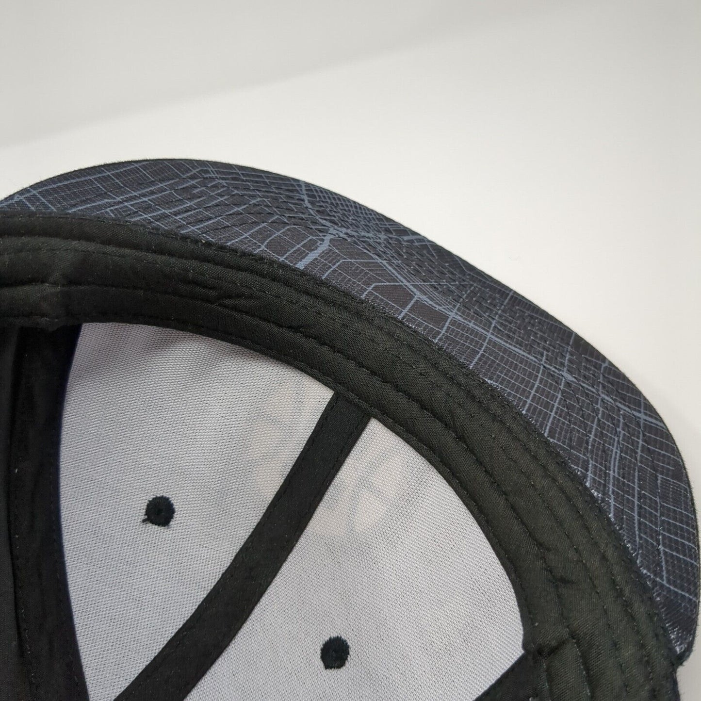 Melonwear Snapback Hat Gray One Size Adjustable Embroidered Colorblock