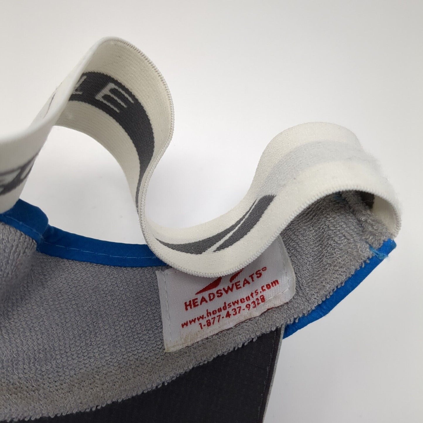 Go Lite Fitted Sun Visor Hat Blue One Size Colorblock Stretch Headsweats