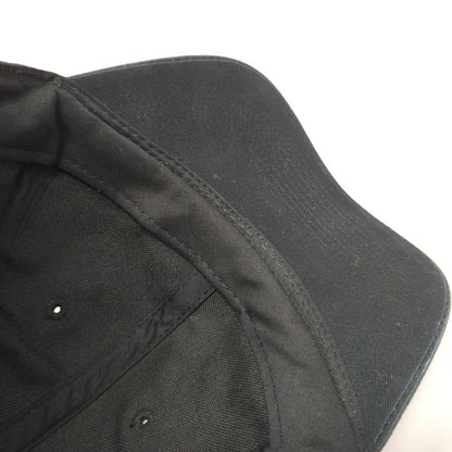 Unbranded Strapback Hat Black One Size Adjustable Vented Holes 6 Panel Blank