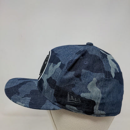 New Era Boy's Snapback Blue Camo Hat Embroidered Brooklyn Nets Logo 9Fifty