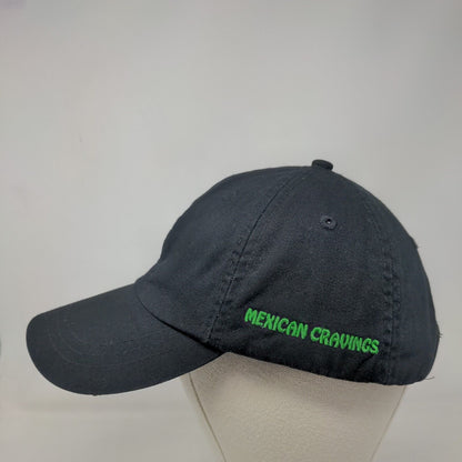 Lolis Mexican Cravings Slideback Hat Black One Size Leather Strap Adams