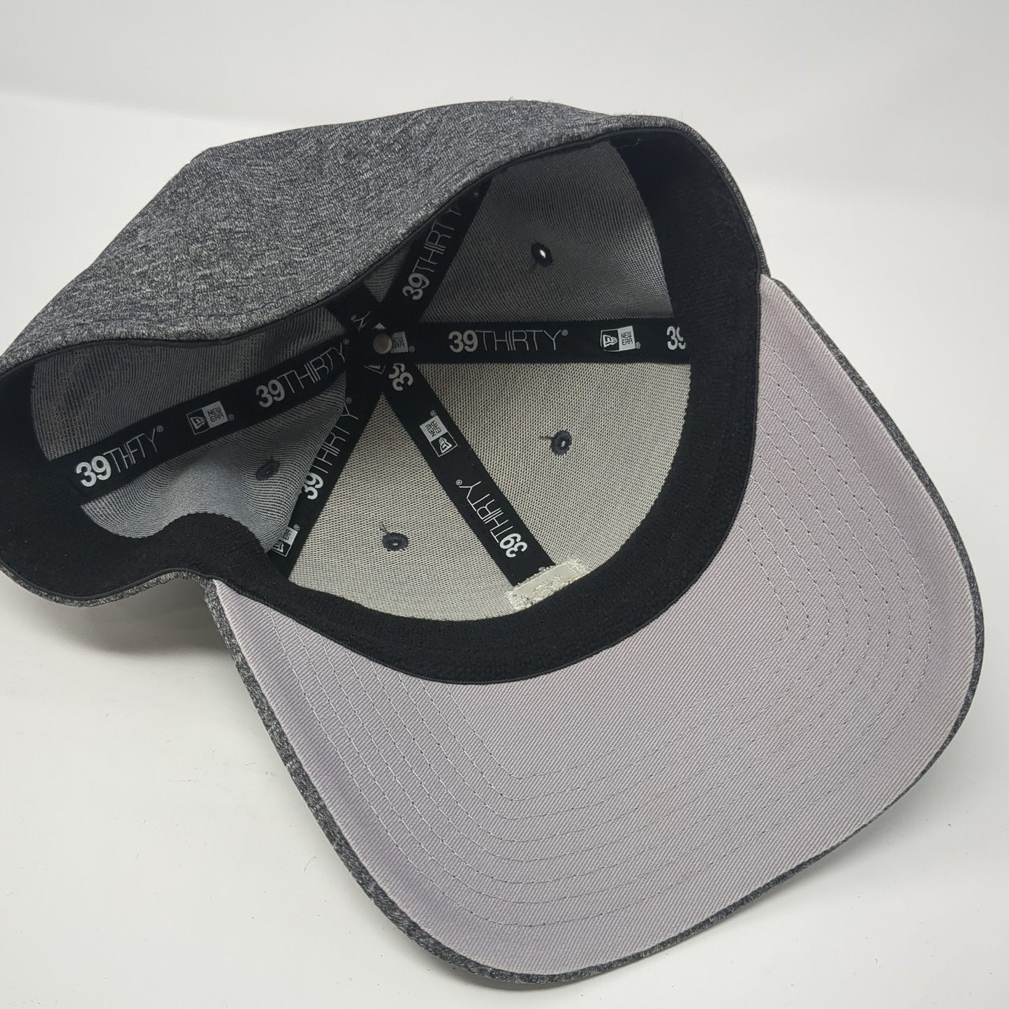 JBI Fitted Hat Gray Medium Embroidered Vent Holes New Era 39Thirty