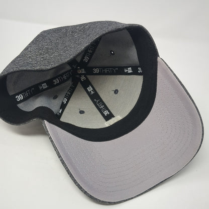 JBI Fitted Hat Gray Medium Embroidered Vent Holes New Era 39Thirty
