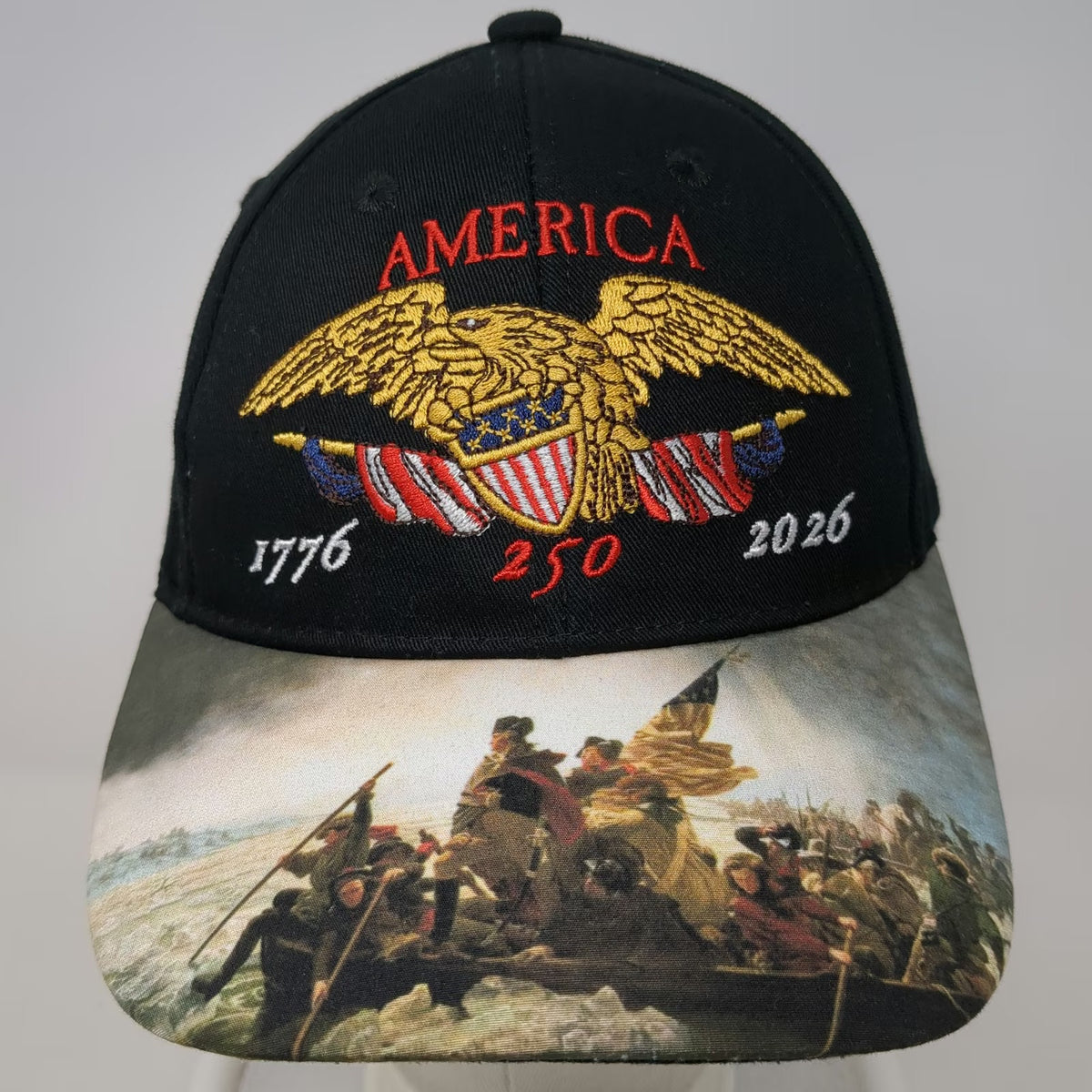 The MAGA Mall Baseball Cap Black OSFM America 250th Anniversary Washington Hat