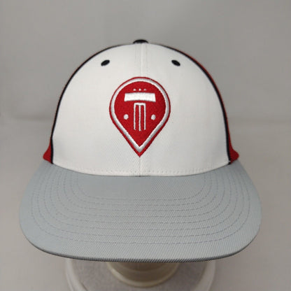 Pacific Headwear Fitted Mesh Back Trucker Hat Multi L-XL Embroidered