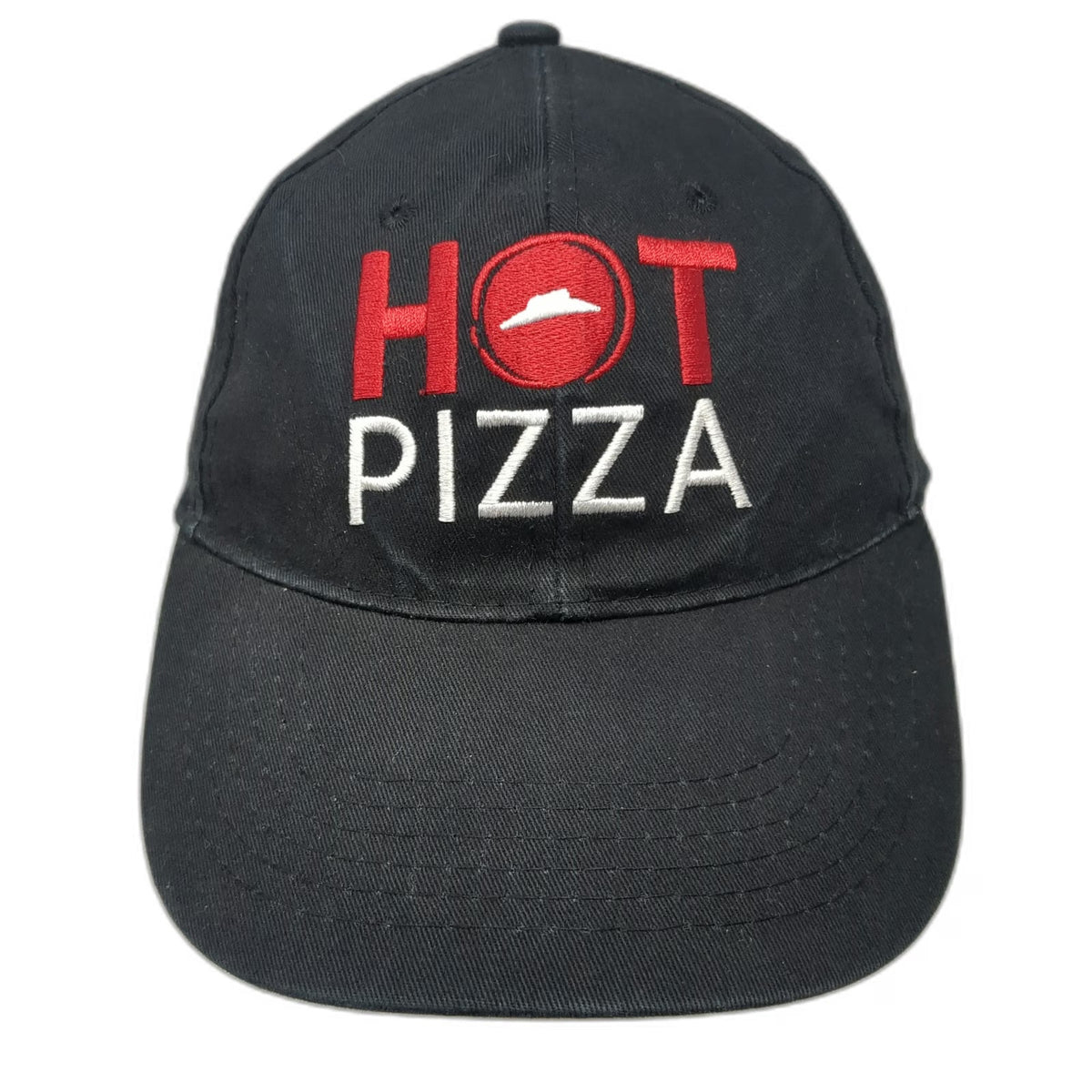 Pizza Hut Hot Pizza Black Baseball Cap One Size Slogan Back Cotton Logo Hat