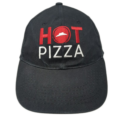 Pizza Hut Hot Pizza Black Baseball Cap One Size Slogan Back Cotton Logo Hat