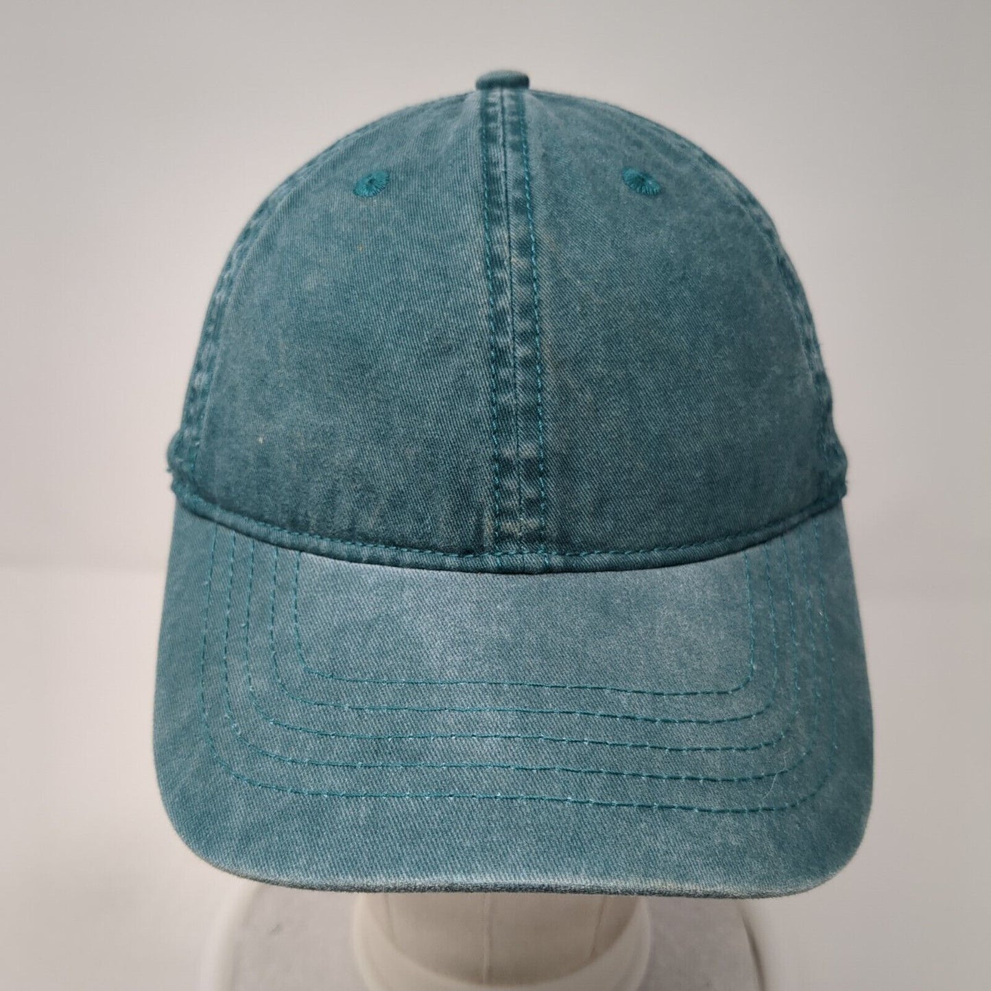 Unbranded Slideback Hat Solid Green One Size Adjustable Blank 6 Panel