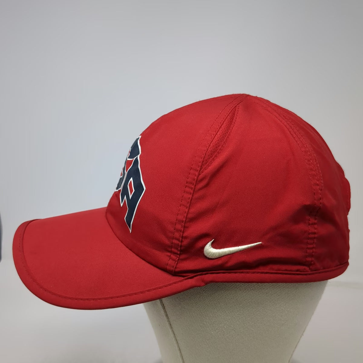 Nike Baseball Cap Red One Size 2012 Olympics USOC Logo Dri-FIT Strapback Hat