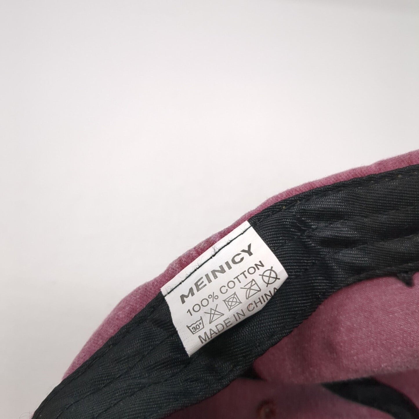 Meinicy Slideback Hat Red One Size Adjustable Vented Holes 6 Panel Blank