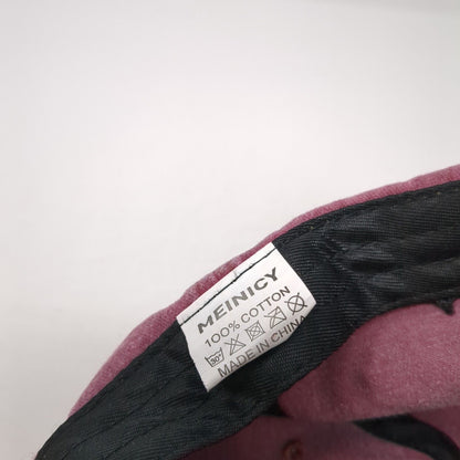 Meinicy Slideback Hat Red One Size Adjustable Vented Holes 6 Panel Blank
