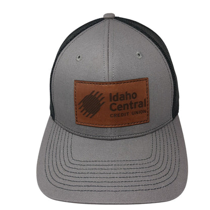 Idaho Central Credit Union Snapback Hat Gray OS Adjustable Mesh Back Outdoor Cap