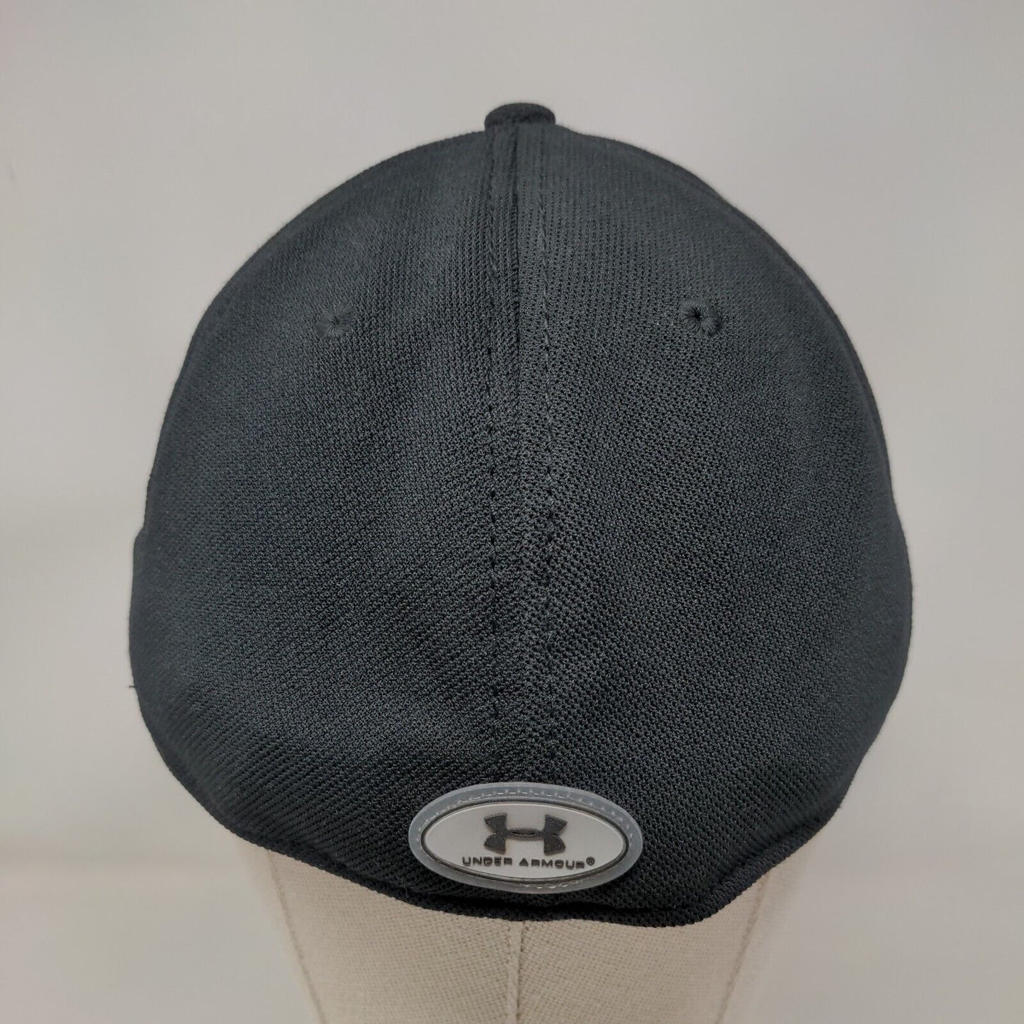 Under Armour Fitted Hat Large/XL Black Embroidered Logo Solid 6 Panel