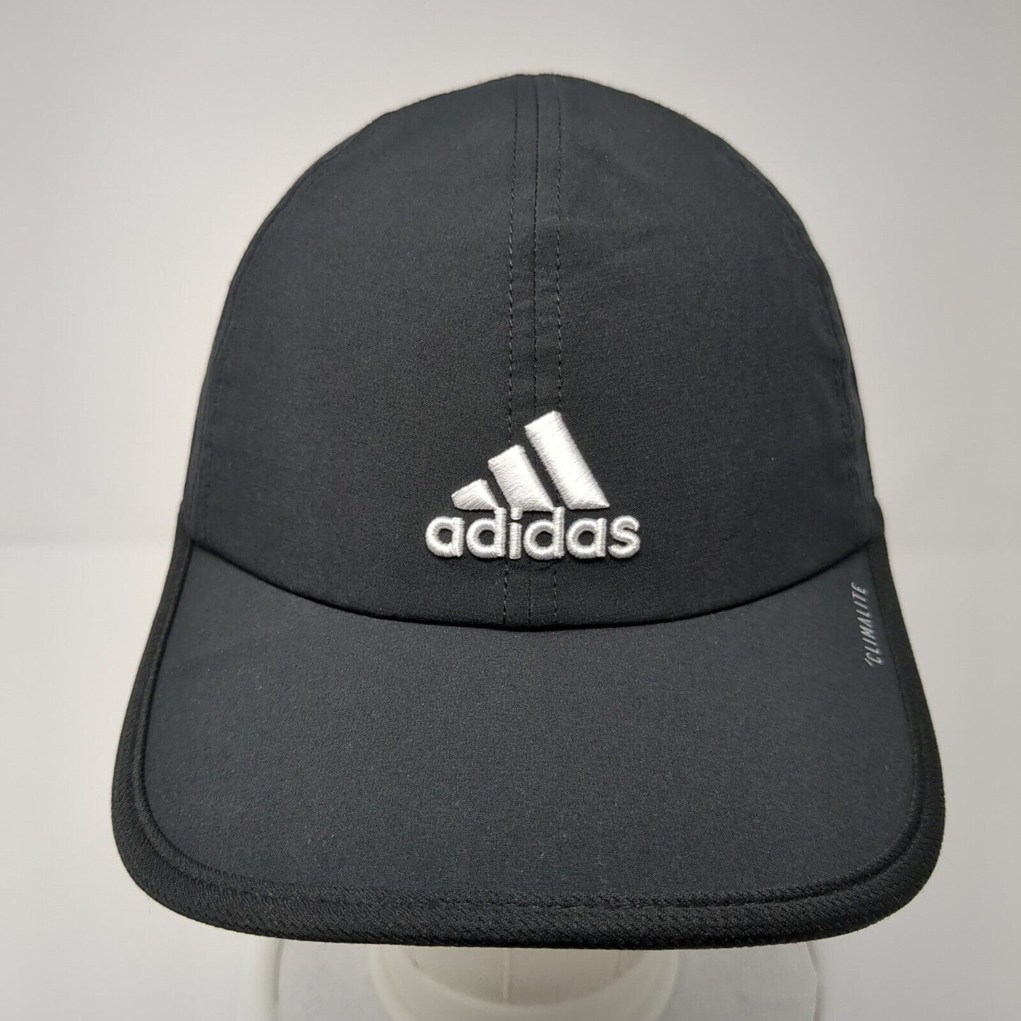 Adidas Climalite Strapback Hat Black One Size Adjustable Breathable 6 Panel
