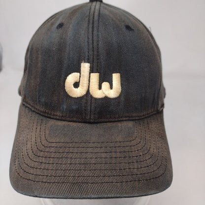 DW Embroidered Logo Fitted Hat Black L-XL Flexfit Yupoong 6 Panel