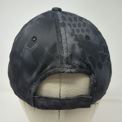 Kryptek Baseball Cap Black One Size Typhon Camo Spartan Patch Strapback Hat