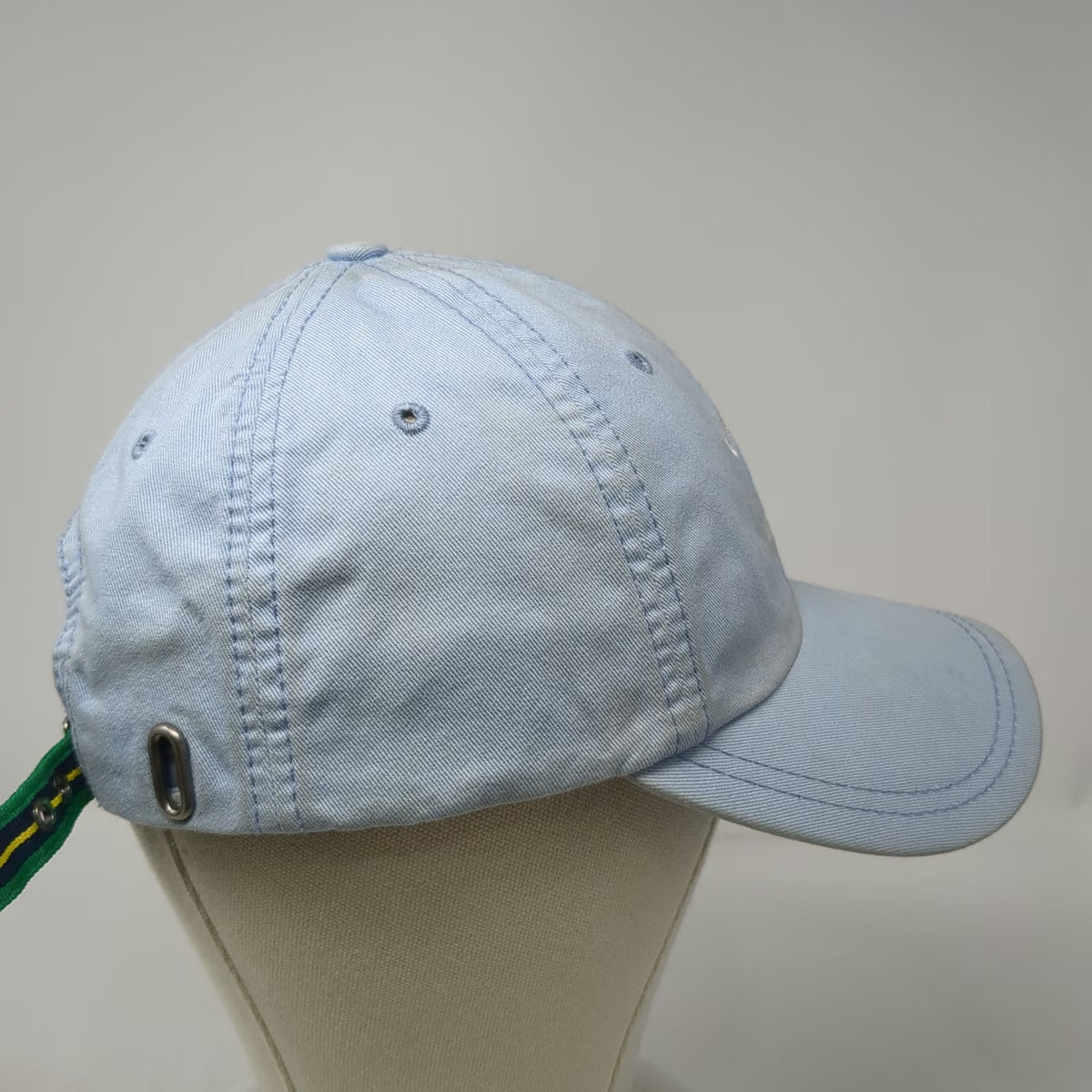 Lacoste Baseball Cap Blue One Size Adjustable Embroidered Cotton Logo Strap Hat