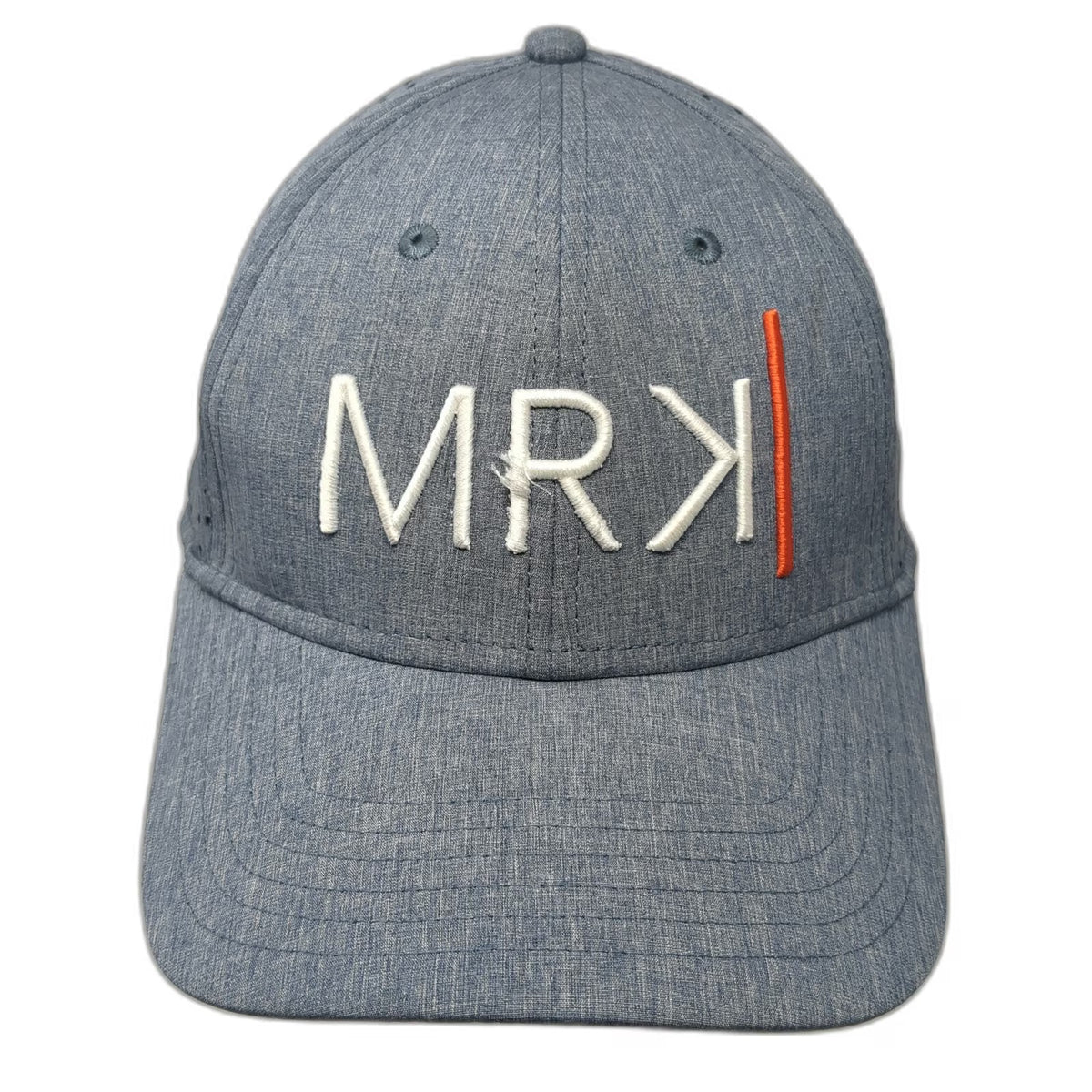 Pacific Headwear Baseball Cap Gray One Size Laser Cut MRK Logo Performance Hat