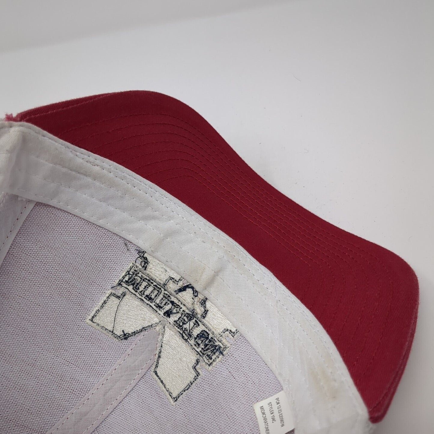 Middleton Snapback Trucker Hat Red OS Adjustable Mesh Back Pacific Headwear