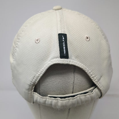 Nike Baseball Cap Beige One Size Strapback Hat Nike Golf Swoosh Logo Contrast