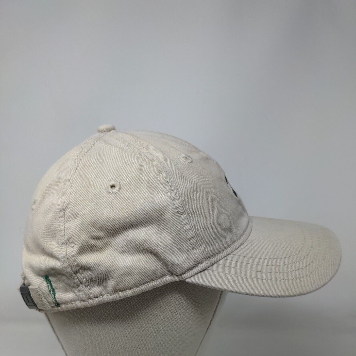 Tommy Hilfiger Slideback Hat Tan One Size Embroidered Logo 6 Panel