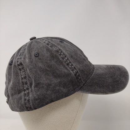 Unbranded Slideback Hat Gray OSFA Adjustable 6 Panel Blank Solid