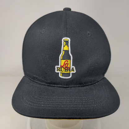 La Rubia Blonde Ale Snapback Hat Black One Size Adjustable Embroidered Cotton