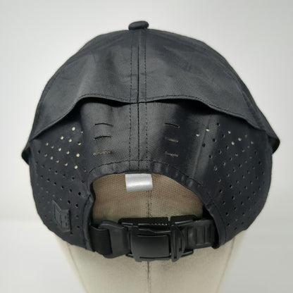 CODEOFBELL 5 Panel Black Hat One Size Recycled Polyester Laser Cut Reflective
